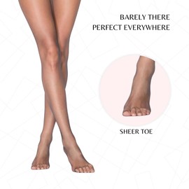 3 Pairs 5 Den Ultra Sheer Pantyhose | Barely-There Transparent Women's Tights | Seamless with Breathable Gusset (US, Alpha, Large, Regular, Regular, Black)