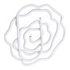 100pcs Rose Shape Paper Clips Increased Slip Resistance Lightweight Metallic