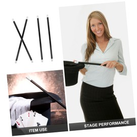 WOONEKY 4pcs Large Self-Rising Stick Magician Toy Performance Rod Prop for Festival