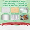 Flexible Quarter Round Molding, Peel and Stick Bendable Trim for