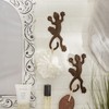 DII Cast Iron Collection Decorative Wall Hook Set, Lizard, 2