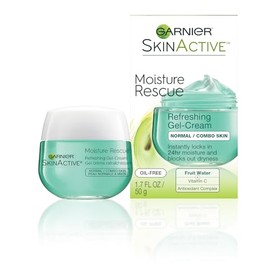 Garnier Garnier Moisture Rescue Face Moisturizer Gel Cream, 24 Hour Hydrating Skin Care with Vitamin E & Antioxidants, Lightweight + Oil Free, 50ml
