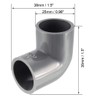sourcing map PVC Pipe Fitting 20mm Slip Socket 90 Degree