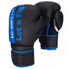 'Bay® Fresh Mesh Black/Blue 12oz Boxing Gloves with Mesh Fabric