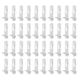 50 Pcs Plastic Locking Shelf Pins, Cabinet Shelf Clips Locking Shelf Support Pegs Locking Shelf Pegs Fits 5mm Diameter Hole and 3/4" Thick Shelf