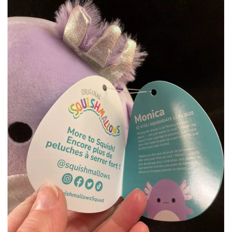 Squishmallows Squishmallow - Monica the Axolotl - Purple - 7"