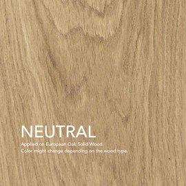 Natura Onecoat Wood Stain Oil - 769 ft² - 1.3 L, Neutral – Natural Wood Finish for Interior Furniture & Floor - Linseed Wood Oil - Fast-Drying - Environmentally Friendly-Extra Durable Hard Wax Oil