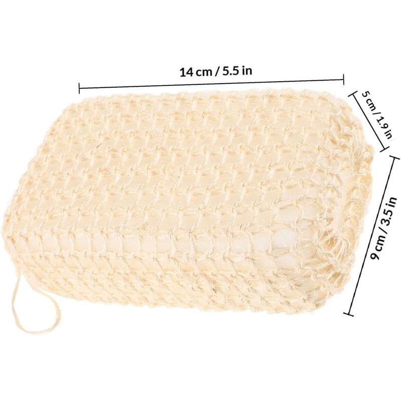 BETOOKY Esponja Exfoliante Corporal de Sisal para Ducha, Limpieza Profunda
