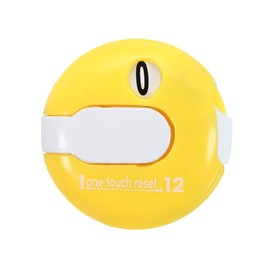 PATIKIL Golf Score Counter, Mini Golf Shot Stroke Attachment Counter Clicker Clip for Golfers Glove Bag Hat, Yellow White