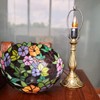 FUMAT Bedside Table Lamp LED E26 Bulb Tiffany Stained Glass