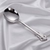 Siaiqiang Gorgeous Round Soup Spoons,18/10 Stainless Steel Fine Embossed Texture