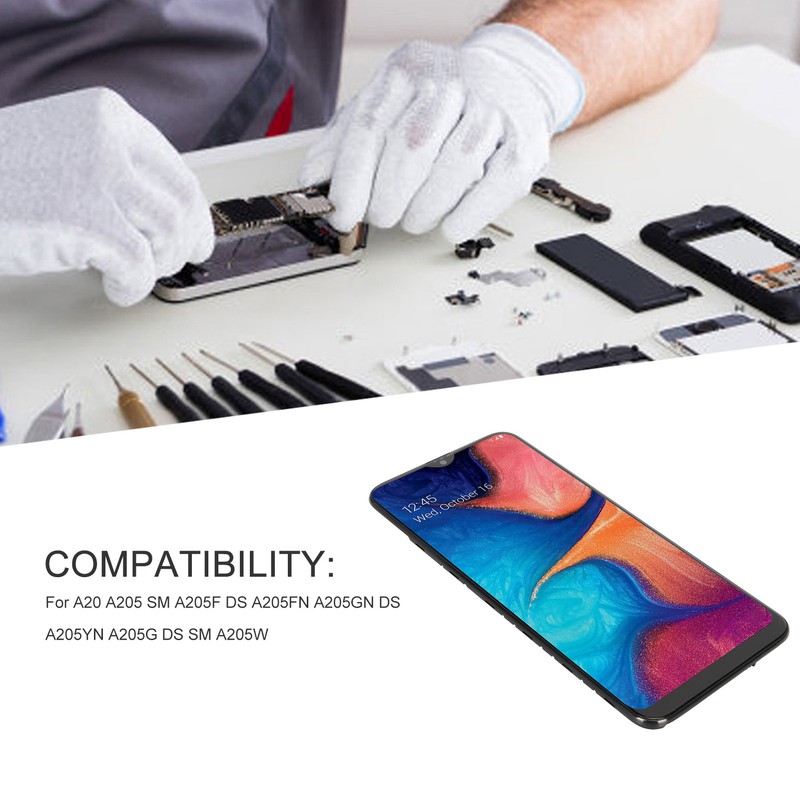 Screen Assembly Replacement 6.4in Touch Display Repair with Frame Full