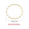 sourcing map Flower Earring Beading Hoop Rings, Open Bezel Linking