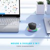 PEIOUS Wireless Mouse Jiggler - LED Wireless Mice with Build-in