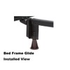 Home's Place Steel Stem Bed Frame Feet to Replace Wheels.