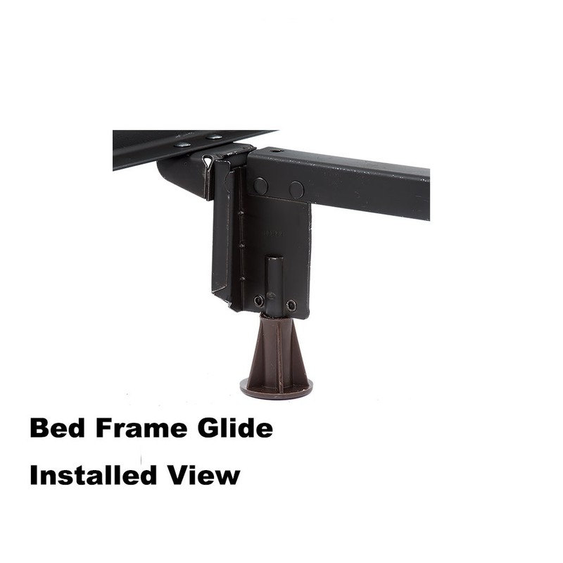 Home's Place Steel Stem Bed Frame Feet to Replace Wheels.