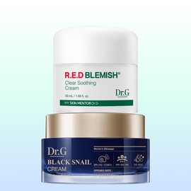 Dr.G Dr. G’s Strongest Best Cream 2-piece Set (Black Snail Cream 50mL + Red Blemish Clear Soothing Cream 50mL) / 닥터지 최강 베스트 크림 2종 세트(블랙스네일 크림 50mL + 레드블레미쉬 클리어 수딩 크림 50mL)