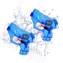 Mini Water Guns for Kids, 2 Pack Small Squirt Guns Water Blaster Pool Toys for Boys Girls Toddler Summer Gifts for Party Favors Outdoor Swimming Pool Beach Water Fighting Toys Gift (Blue)