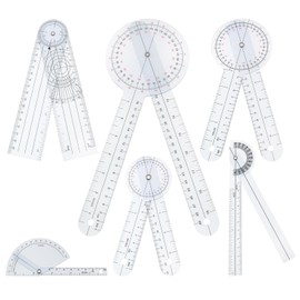 yyangz 6PCS Corner Measuring Ruler Medical Ruler Set Orthopedic Ruler Corner Ruler Spine Goniometer Measuring Joint Ranges Used for Production Architectural Drawings Horizontal Measurement