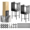 8"x8" (Actually 7.5"x7.5") Heavy Duty U-Shaped Fence Post Holder Bracket,