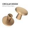 goldenwarm 15 Pack Champagne Bronze Cabinet Knobs Round Kitchen Cabinet