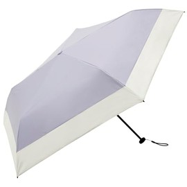 Because Because Folding Umbrella, 19.7 inches (50 cm), UV Protection, Approximately 99.9 % of UV Protection, Lightweight, 4.2 oz (120 g), Parasol, Rain or Shine, Women's, Slim, Stylish, Purple,