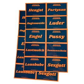 100 x Malle Sticker Set | Malle Accessories | Mallorca Accessory | Carnival Fancy Dress Sticker | Sauf Sticker | JGA Accessory | Party Sticker | by Drinkoparty