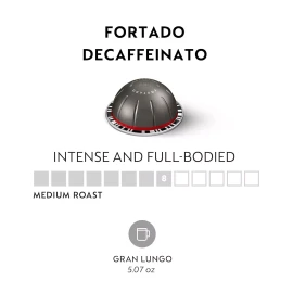 Nespresso Vertuo,Fortado Decaffeinato 100 PODS 5.07 OZ  BULK/LOOSE 10/31/2025