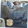 Ipetboom Sturdy Plastic Bedpan with Cover Urinal for Disabled Bedridden