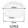 12 PCS Plastic Snap-On Mesh Air Vent Covers for Bathroom,