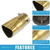 X AUTOHAUX Car Exhaust Tip Heart Shaped Tail Pipe 2.4Inch