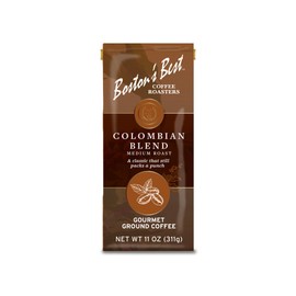 Boston’s Best Coffee - Colombian Blend Delicious Gourmet, Premium Ground Coffee, 11 oz. / 311 g Coffee Bag
