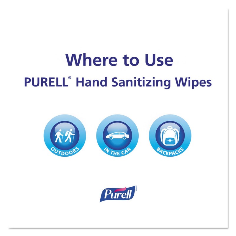 PURELL 911306CT Purell Sanitizing Wipes,270/CT, White