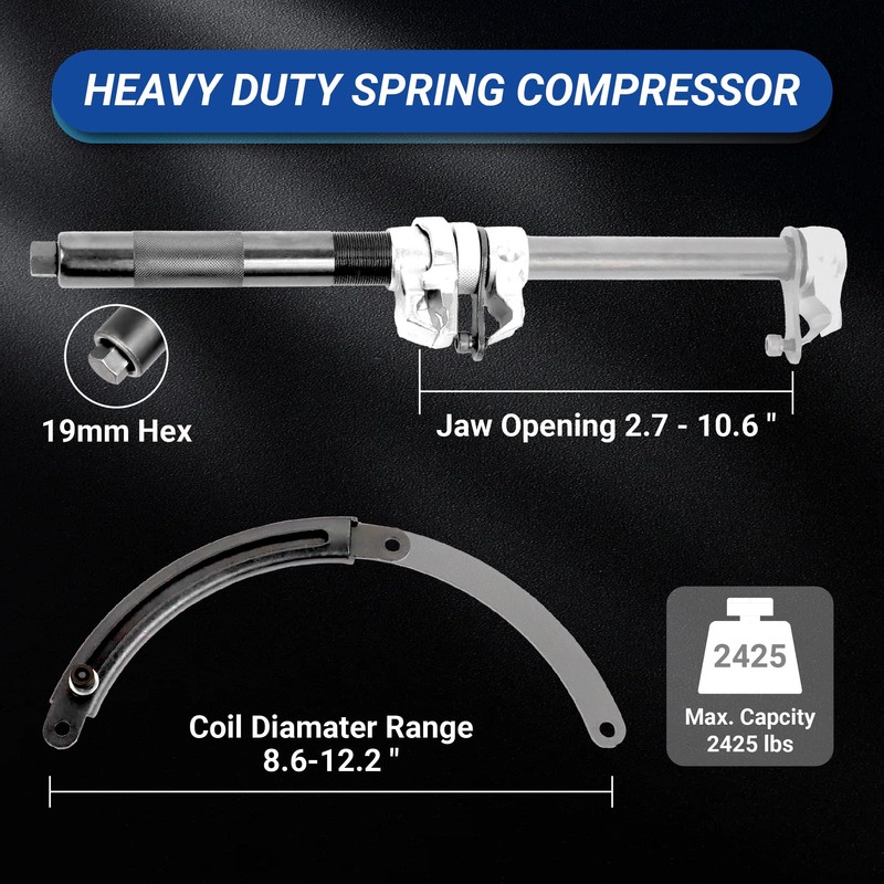 CENFORGE Spring Compressor Tool, Coil Spring Compressor Tool Set with