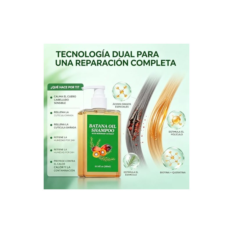 Champú de Aceite de Batana y Romero 300 ml