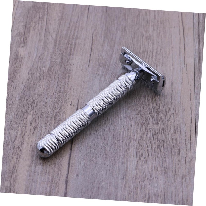 FOMIYES Men's Double Edge Safety Razor Stainless Steel Shaver for