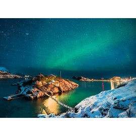 Ravensburger Puzzle 12000845 Scandinavian Places, Northern Lights in Tromsø, Norway - 500 Pieces Puzzle for Adults and Children from 12 Years, Puzzle with Norway Motif