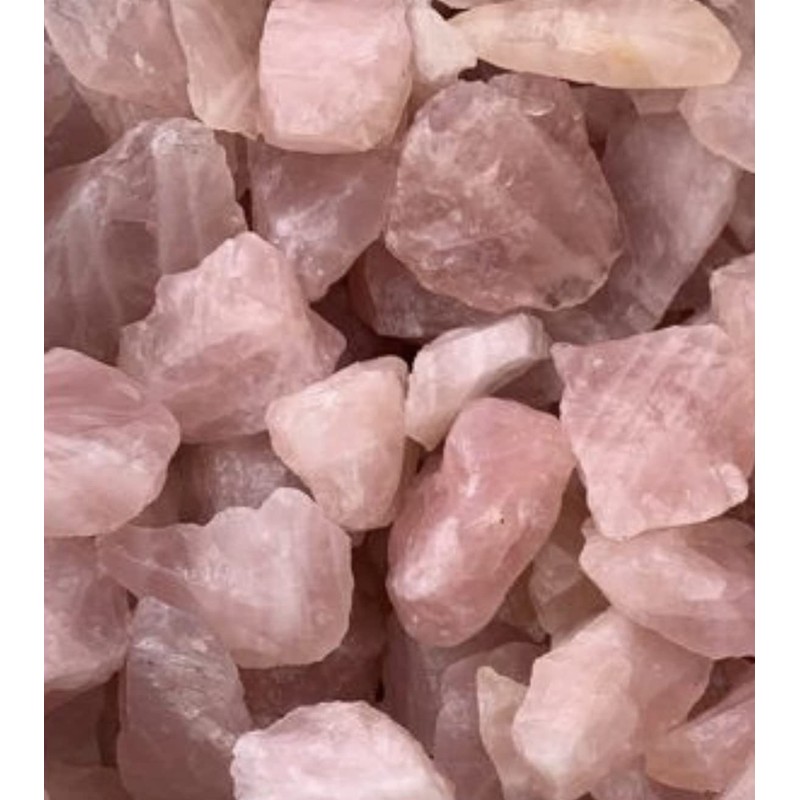 Shropshire Crystals Rough Rose Quartz for Tumbling (1lb)