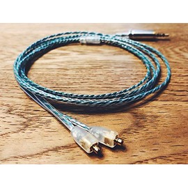 WAGNUS. Earphones Audio Upgrade Cable Rear Cable Easter Lily 3.5mm 3 Pole Plug FitEar Type