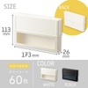 Lihit Lab Collel Compact Storage Case A6 Black A451-24