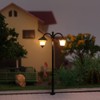Evemodel LYM18 10pcs Model Railway Led Lamppost Lamps Street Lgihts