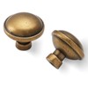 BUKOBYHE 10 Pack Kitchen Cabinet Knobs Antique Brass Cabinet Knobs