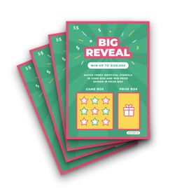 4 Pack Pregnancy Announcement Scratch Off Cards - Pregnancy Reveal Fake Lottery Tickets - Fun and Creative Fake Lottery Tickets for Baby Announcement - Announcement Ideas