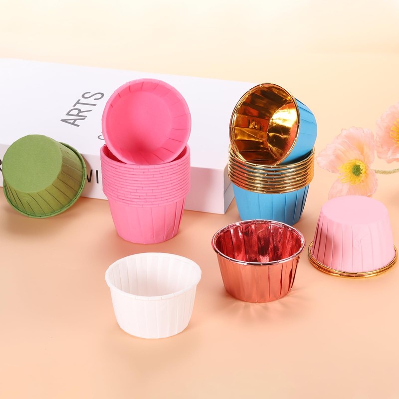 sourcing map Mini Cupcake Liners for Baking Cupcake, 50Pcs Cupcake