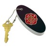 Graphics and More Firefighter Fire Rescue Maltese Cross Floating Keychain