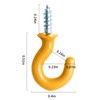 Small Screw Ceiling Hooks, Screw in Home Office Kitchen Bathroom
