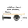 Motorcycle Fairing Bolts & Clips - Stainless Steel Pan Button