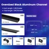 Muzata 10Pack 3.3FT/1M Plus-Size LED Channel System for Waterproof LED