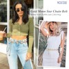 WERFORU Women's Fashion Waist Belt Metal Chain Belt Adjustable Waist