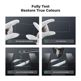 K&F Concept [6pcs Screen Protector for DJI Osmo Pocket 3 Screen & Camera Lens, Ultra Clear Tempered Glass Screen Protector, Anti Scratch Bubble Free Ultra Resistant